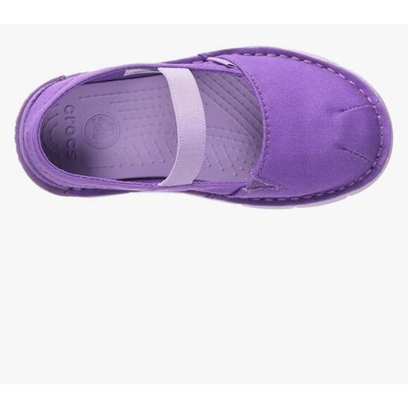 Crocs Girls' Sandal‎ Shoes Size C9 Purple Cabo Mary Jane PS - Picture 2 of 8